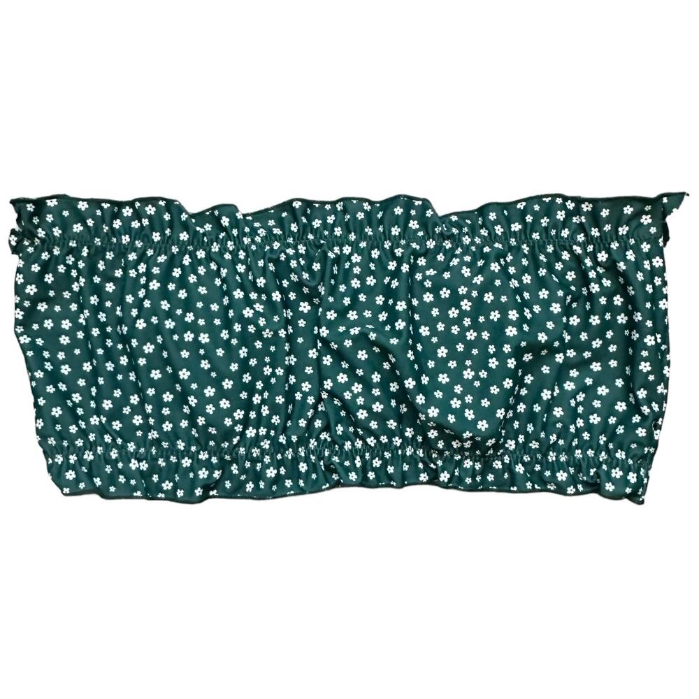 Boho Chic Ruffle Crop Top, Stretch Floral Bralette, Bra Top, Festival Green S